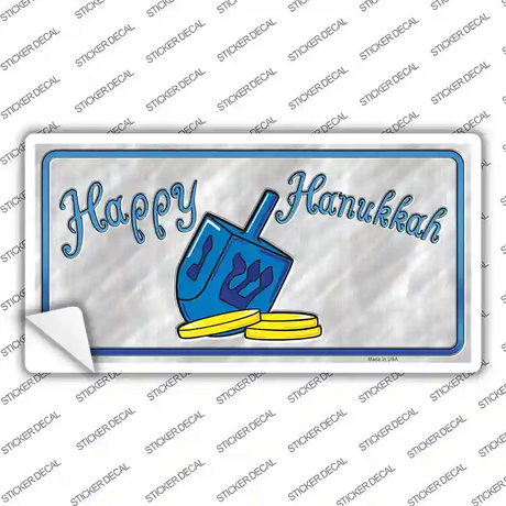 Happy Hanukkah Dreidel Novelty Sticker Decal