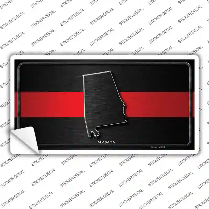 Alabama Thin Red Line Novelty Sticker Decal