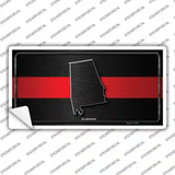 Alabama Thin Red Line Novelty Sticker Decal