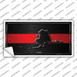 Alaska Thin Red Line Novelty Sticker Decal