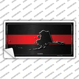 Alaska Thin Red Line Novelty Sticker Decal