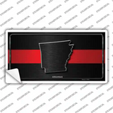 Arkansas Thin Red Line Novelty Sticker Decal
