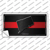 Connecticut Thin Red Line Novelty Sticker Decal