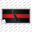 Delaware Thin Red Line Novelty Sticker Decal