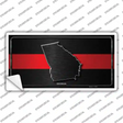 Georgia Thin Red Line Novelty Sticker Decal