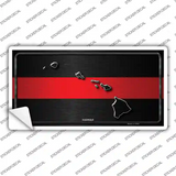 Hawaii Thin Red Line Novelty Sticker Decal
