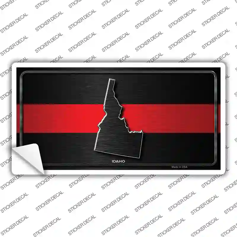Idaho Thin Red Line Novelty Sticker Decal