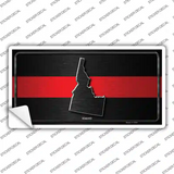 Idaho Thin Red Line Novelty Sticker Decal
