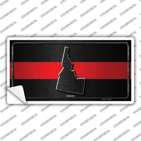 Idaho Thin Red Line Novelty Sticker Decal