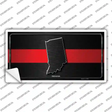 Indiana Thin Red Line Novelty Sticker Decal