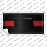 Kansas Thin Red Line Novelty Sticker Decal