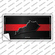 Kentucky Thin Red Line Novelty Sticker Decal