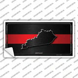 Kentucky Thin Red Line Novelty Sticker Decal