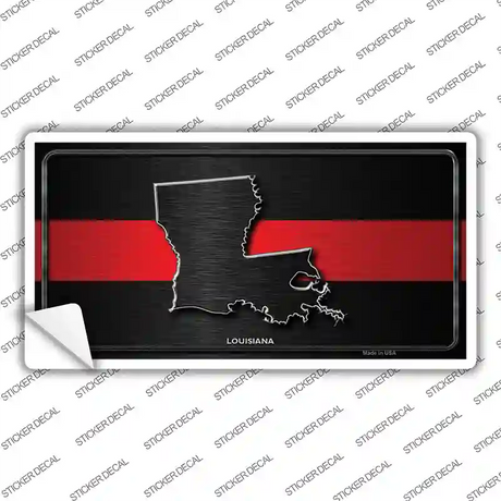 Louisiana Thin Red Line Novelty Sticker Decal