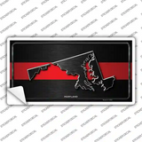 Maryland Thin Red Line Novelty Sticker Decal