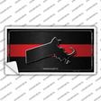 Massachusetts Thin Red Line Novelty Sticker Decal