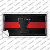 Minnesota Thin Red Line Novelty Sticker Decal