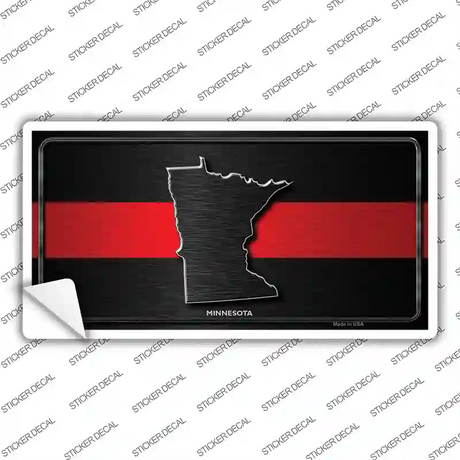 Minnesota Thin Red Line Novelty Sticker Decal