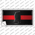 Mississippi Thin Red Line Novelty Sticker Decal
