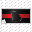 Missouri Thin Red Line Novelty Sticker Decal