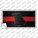 Missouri Thin Red Line Novelty Sticker Decal