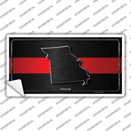 Missouri Thin Red Line Novelty Sticker Decal