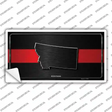 Montana Thin Red Line Novelty Sticker Decal