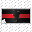 Nevada Thin Red Line Novelty Sticker Decal