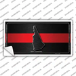 New Hampshire Thin Red Line Novelty Sticker Decal