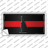 New Hampshire Thin Red Line Novelty Sticker Decal
