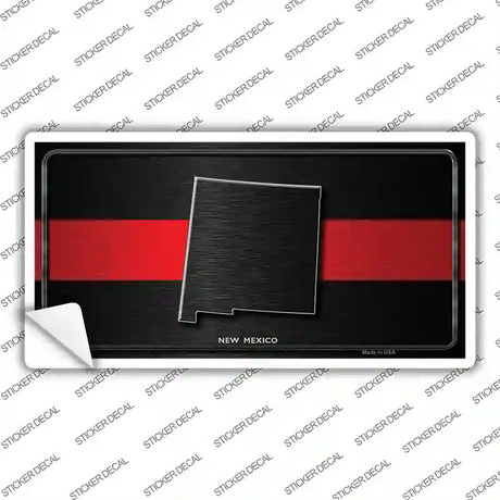 New Mexico Thin Red Line Novelty Sticker Decal