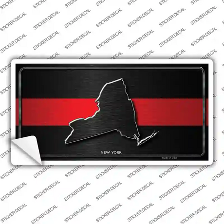 New York Thin Red Line Novelty Sticker Decal