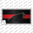 North Carolina Thin Red Line Novelty Sticker Decal