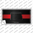 North Dakota Thin Red Line Novelty Sticker Decal