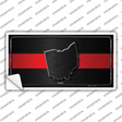 Ohio Thin Red Line Novelty Sticker Decal