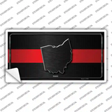 Ohio Thin Red Line Novelty Sticker Decal