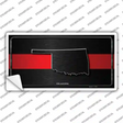 Oklahoma Thin Red Line Novelty Sticker Decal