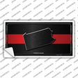 Pennsylvania Thin Red Line Novelty Sticker Decal