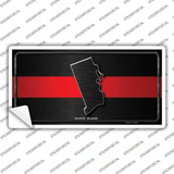 Rhode Island Thin Red Line Novelty Sticker Decal