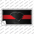 South Carolina Thin Red Line Novelty Sticker Decal