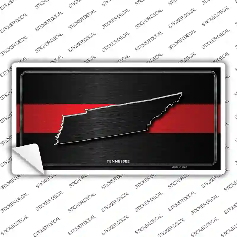 Tennessee Thin Red Line Novelty Sticker Decal