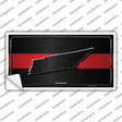 Tennessee Thin Red Line Novelty Sticker Decal