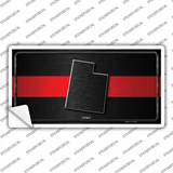 Utah Thin Red Line Novelty Sticker Decal
