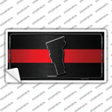 Vermont Thin Red Line Novelty Sticker Decal