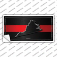 Virginia Thin Red Line Novelty Sticker Decal