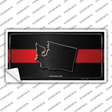 Washington Thin Red Line Novelty Sticker Decal