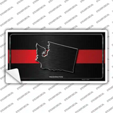 Washington Thin Red Line Novelty Sticker Decal