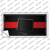 Wyoming Thin Red Line Novelty Sticker Decal