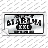 Property Of Alabama Novelty Sticker Decal