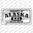 Property Of Alaska Novelty Sticker Decal